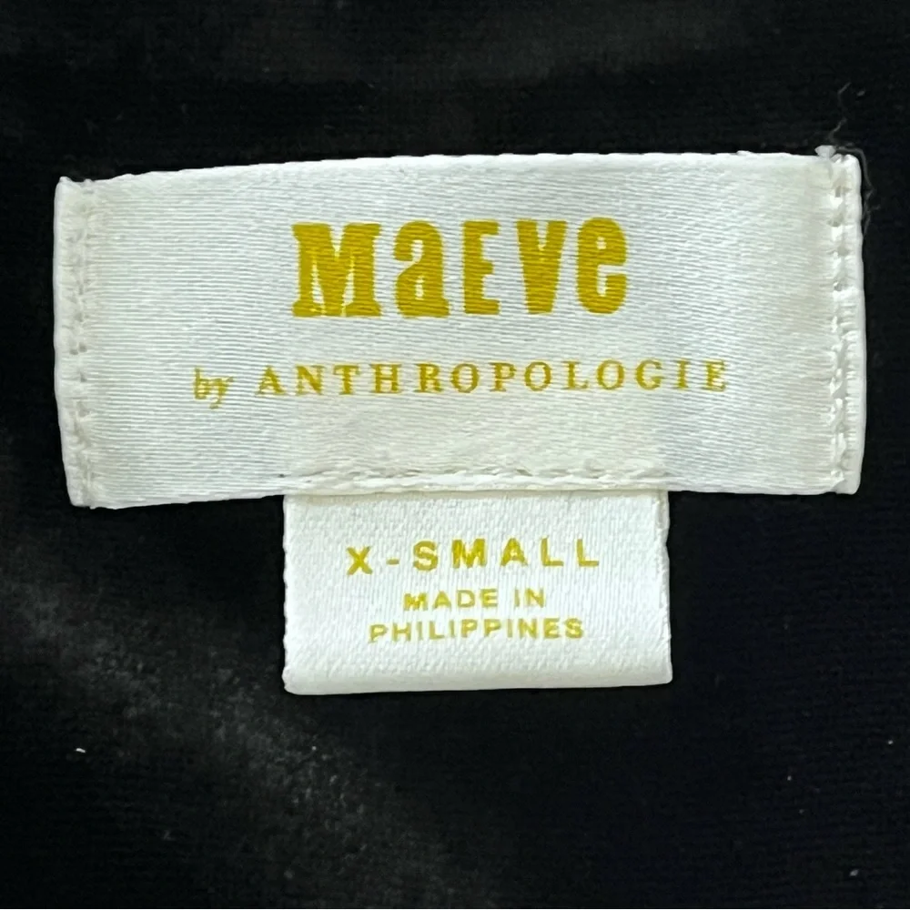 Maeve from Anthropologie Black Sequin Cropped Moto Jacket - Picture 8 of 12